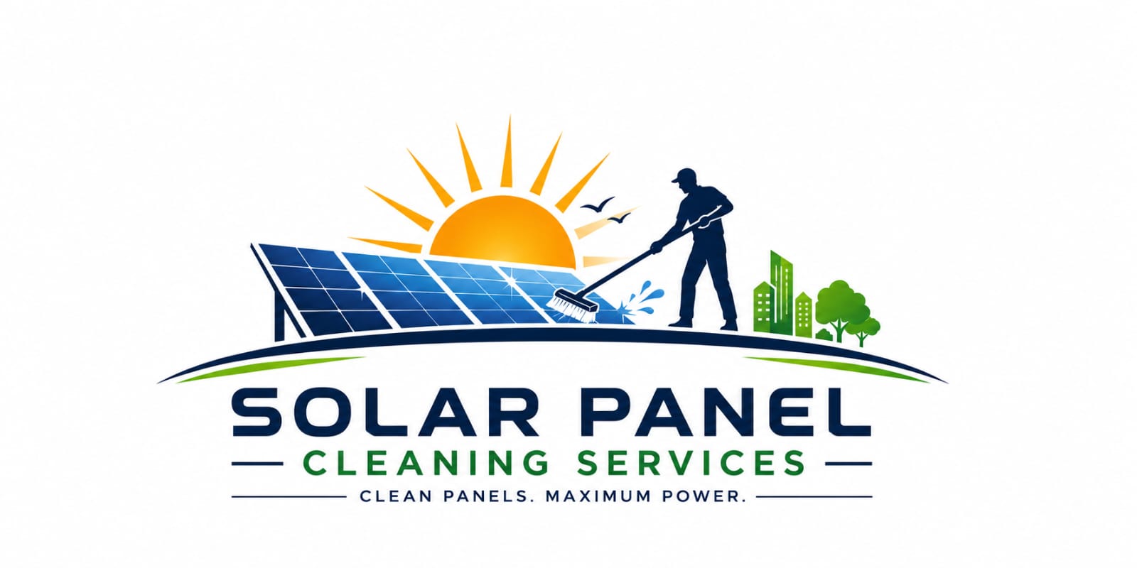 Solar Panel Cleaning Logo